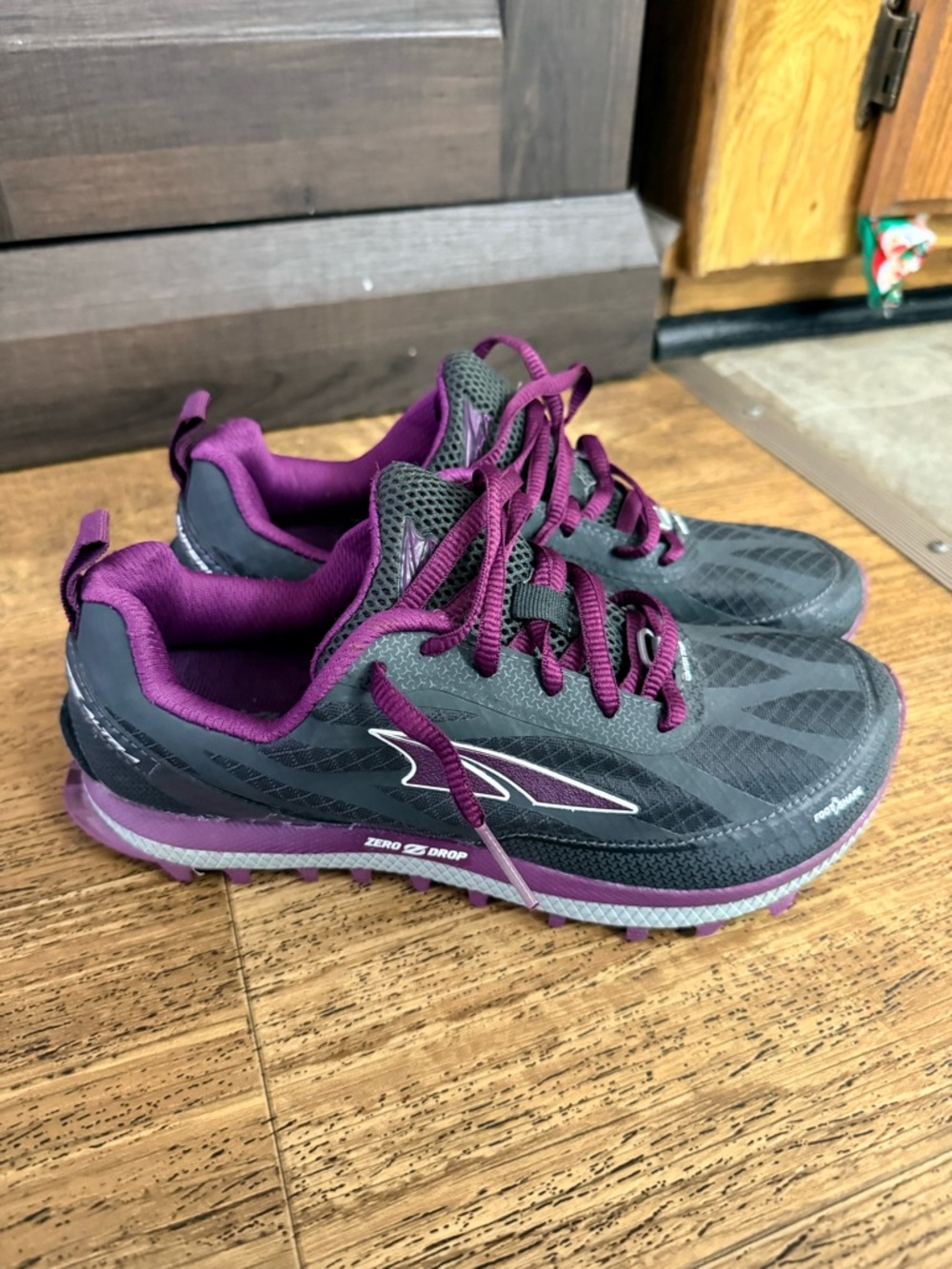 Altra Women's Gray and Purple Trail Running Shoes